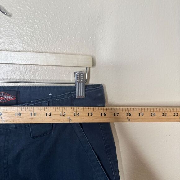 Tru Spec Pants Mens 34/30 Navy Blue Cargo Utility Pockets Tactical Ripstop Work - Picture 7 of 12